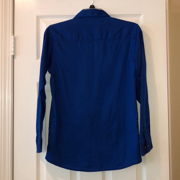 Big Boys Calvin Klein Sateen Button Down Shirts - Picture 3 of 6